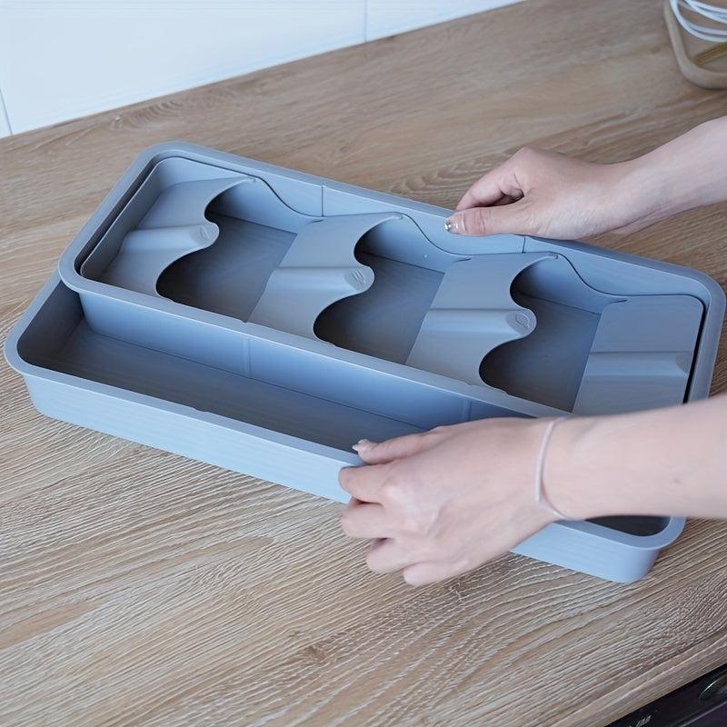 Kitchen Drawer Storage Rack Telescopic Drain Fork Spoon Organizer