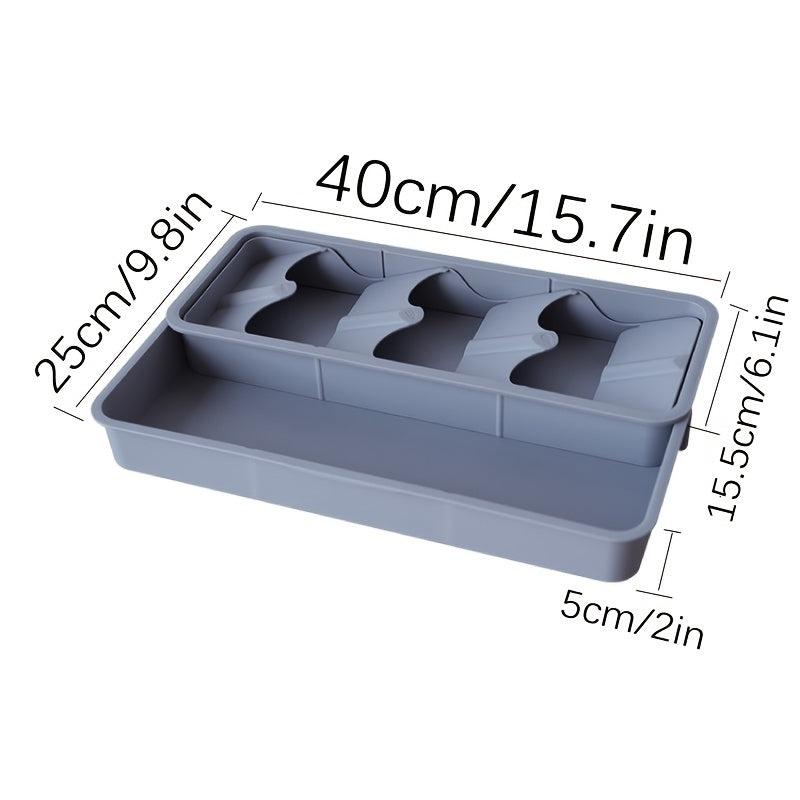Kitchen Drawer Storage Rack Telescopic Drain Fork Spoon Organizer