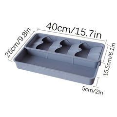 Kitchen Drawer Storage Rack Telescopic Drain Fork Spoon Organizer