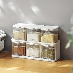 Grid Seasoning Box with Spoon - Kitchen Spice Organizer
