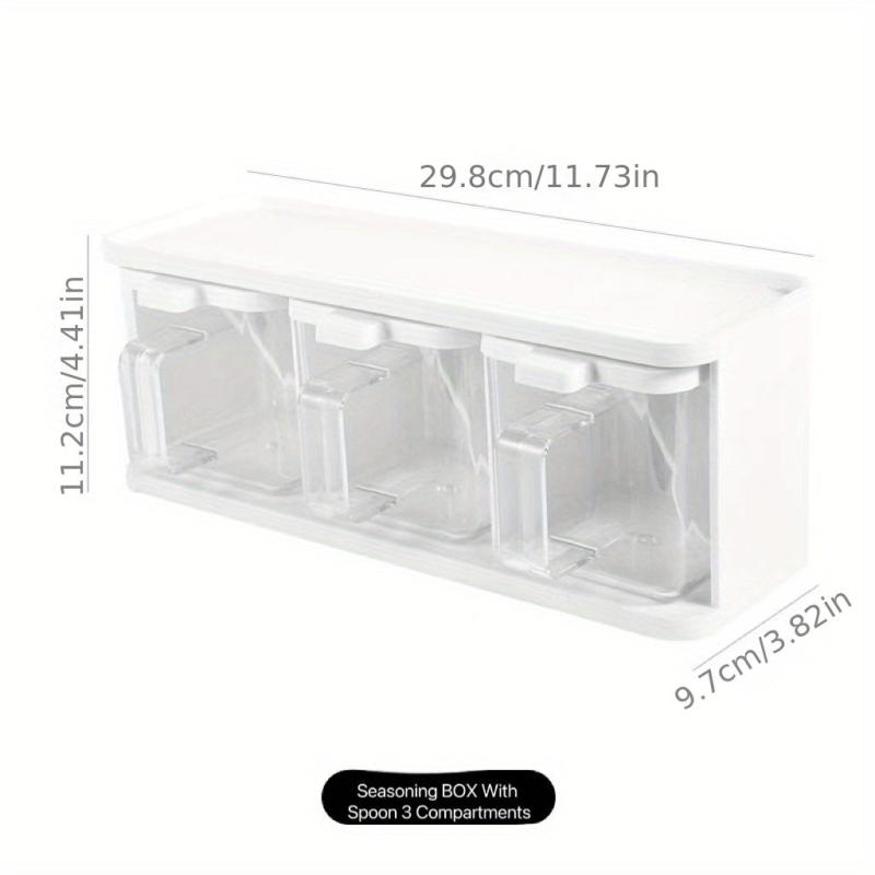 Grid Seasoning Box with Spoon - Kitchen Spice Organizer