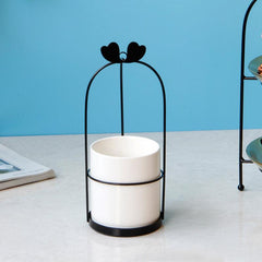 European Kitchen Storage Set Wrought Iron Ceramic for Easy Access