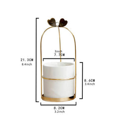 European Kitchen Storage Set Wrought Iron Ceramic for Easy Access