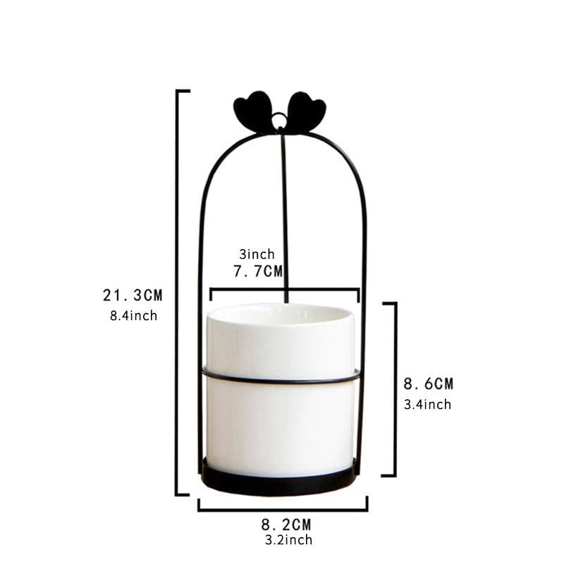 European Kitchen Storage Set Wrought Iron Ceramic for Easy Access