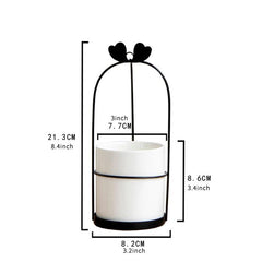 European Kitchen Storage Set Wrought Iron Ceramic for Easy Access
