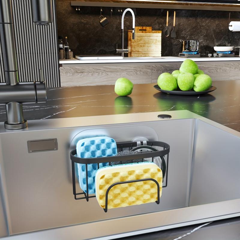 Stainless Steel Sink Drain Rack with Telescopic Tableware Drain Rack
