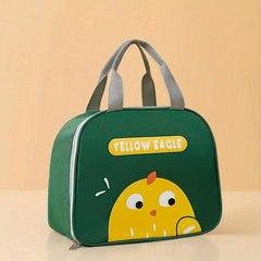 Cartoon Chicken Insulated Lunch Bag, Reusable Aluminum Foil Lunch Box