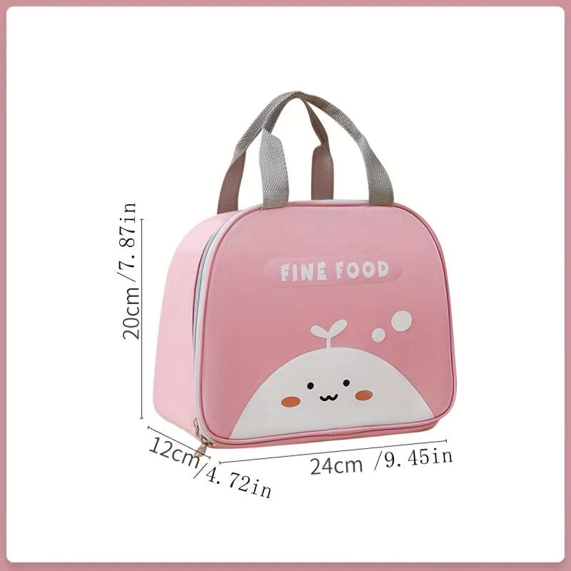 Cartoon Chicken Insulated Lunch Bag, Reusable Aluminum Foil Lunch Box