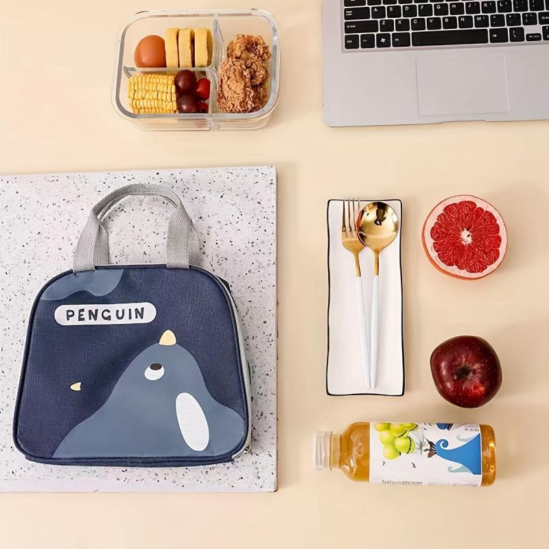 Cartoon Chicken Insulated Lunch Bag, Reusable Aluminum Foil Lunch Box