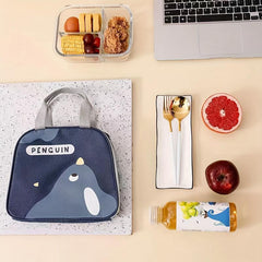 Cartoon Chicken Insulated Lunch Bag, Reusable Aluminum Foil Lunch Box