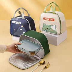 Cartoon Chicken Insulated Lunch Bag, Reusable Aluminum Foil Lunch Box