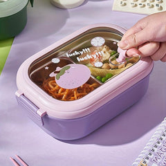 Stainless Steel Lunch Box Portable Office Student Worker School Canteen