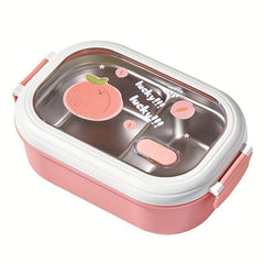 Stainless Steel Lunch Box Portable Office Student Worker School Canteen