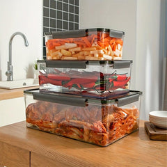 3pcs Stackable Refrigerator Organizer Fruit Vegetable Container