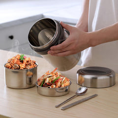 RYBACK Insulated Food Jar 64oz Cylindrical Lunch Container Thermal Lunch Box