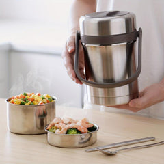 RYBACK Insulated Food Jar 64oz Cylindrical Lunch Container Thermal Lunch Box