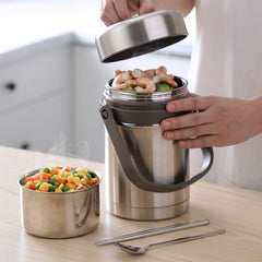 RYBACK Insulated Food Jar 64oz Cylindrical Lunch Container Thermal Lunch Box