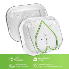 Transparent Rotating Disk Organizer for Kitchen Refrigerator Storage