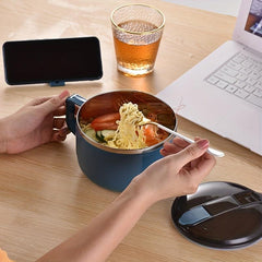 Stainless Steel Insulated Lunch Box with Phone Holder