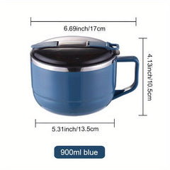 Stainless Steel Insulated Lunch Box with Phone Holder