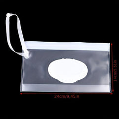 Portable Wet Wipe Dispenser Bag Reusable Travel Baby Wipes Container