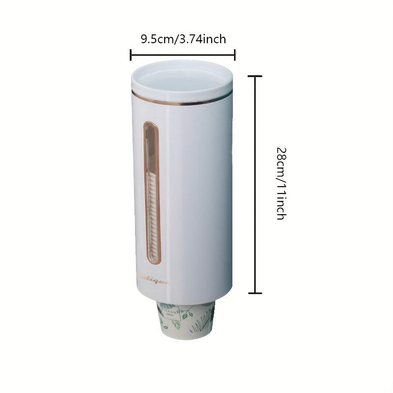 Wall Mounted Cup Dispenser with Automatic Paper Cup Storage Rack