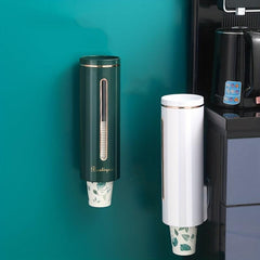 Wall Mounted Cup Dispenser with Automatic Paper Cup Storage Rack
