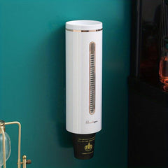 Wall Mounted Cup Dispenser with Automatic Paper Cup Storage Rack