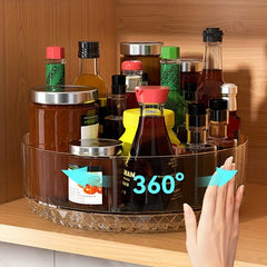 Spice Rack with Lazy Susan Rotating Seasoning Rack Home Kitchen Storage
