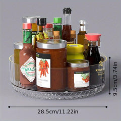 Spice Rack with Lazy Susan Rotating Seasoning Rack Home Kitchen Storage