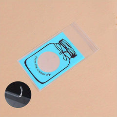 100pcs Bottle Pattern Self Sealing Bags for Halloween