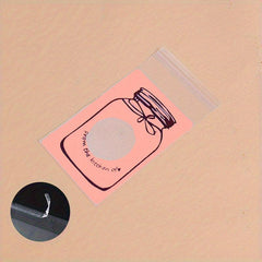 100pcs Bottle Pattern Self Sealing Bags for Halloween