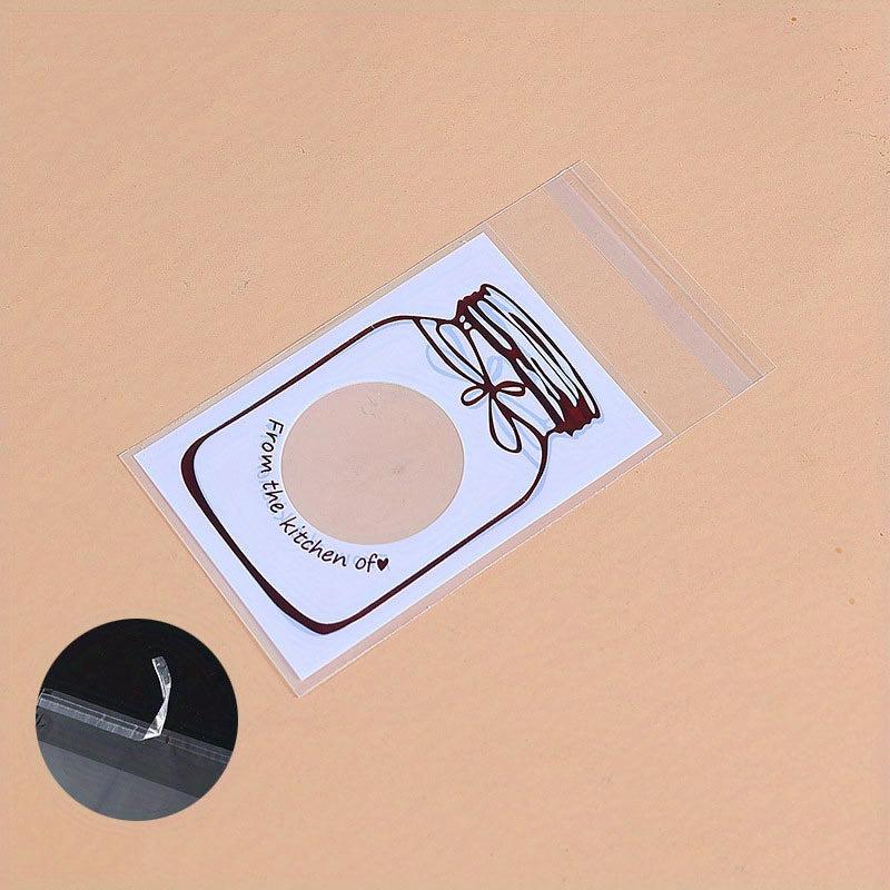 100pcs Bottle Pattern Self Sealing Bags for Halloween