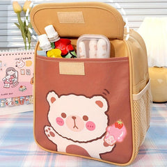 Insulation Lunch Bag Cartoon Pattern Bento Bag For School Work Camping Picnic