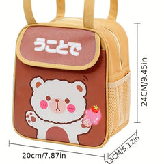 Insulation Lunch Bag Cartoon Pattern Bento Bag For School Work Camping Picnic