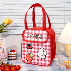 Insulation Lunch Bag Cartoon Pattern Bento Bag For School Work Camping Picnic