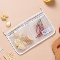Kitchen Fridge Hanging Mesh Storage Bag Organize Refrigerator Items