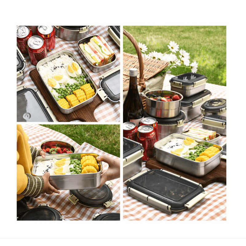Stainless Steel Insulated Lunch Box Leakproof Food Container