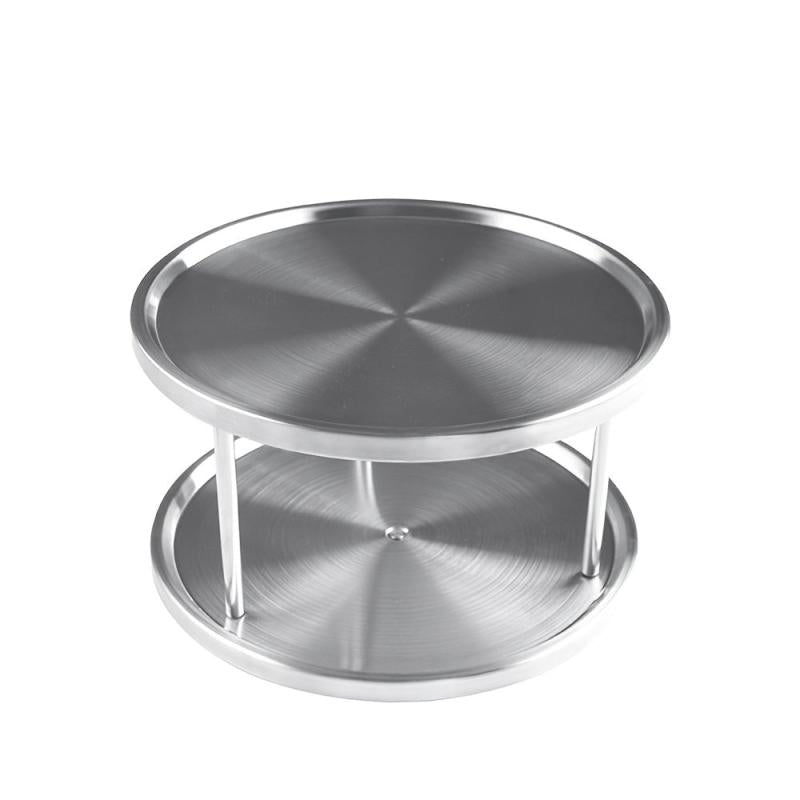 Stainless Steel Round Turntable Kitchen Storage Tray