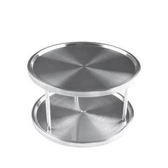 Stainless Steel Round Turntable Kitchen Storage Tray