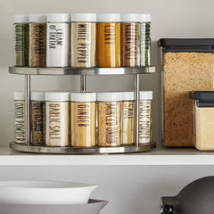 Stainless Steel Round Turntable Kitchen Storage Tray