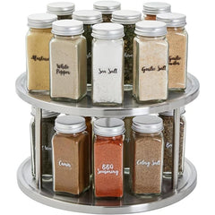 Stainless Steel Round Turntable Kitchen Storage Tray