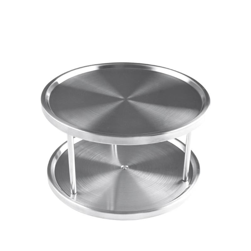 Stainless Steel Round Turntable Kitchen Storage Tray