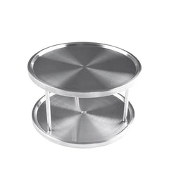 Stainless Steel Round Turntable Kitchen Storage Tray