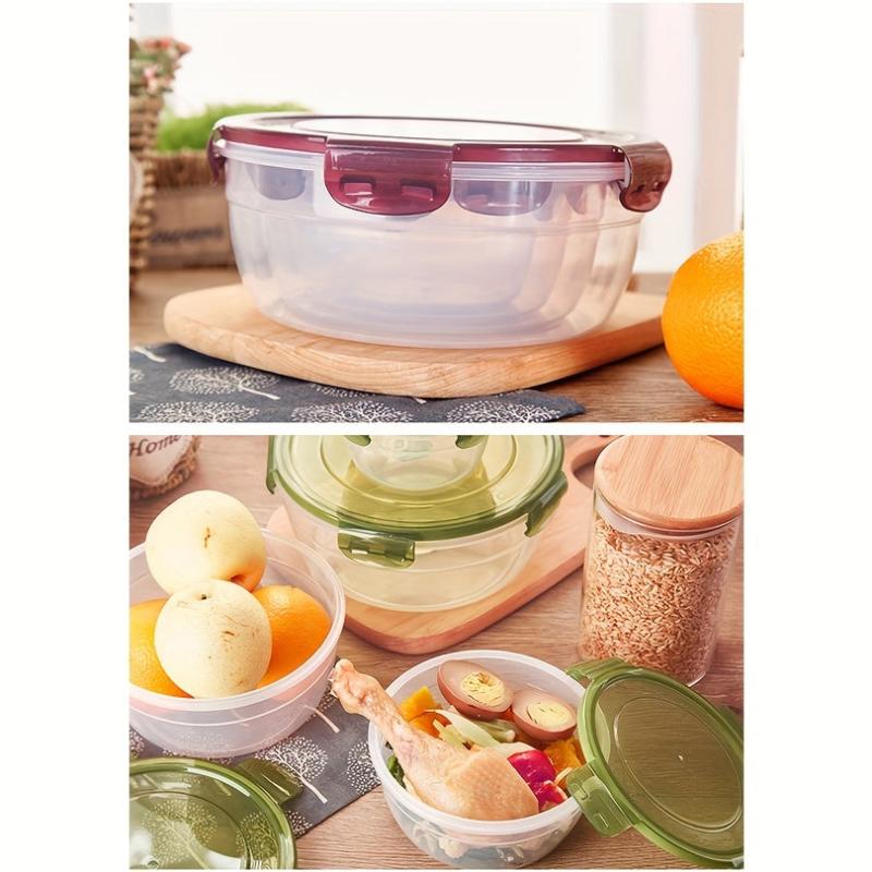 Kitchen Plastic Preservation Box Set - Food Storage Sealed Box