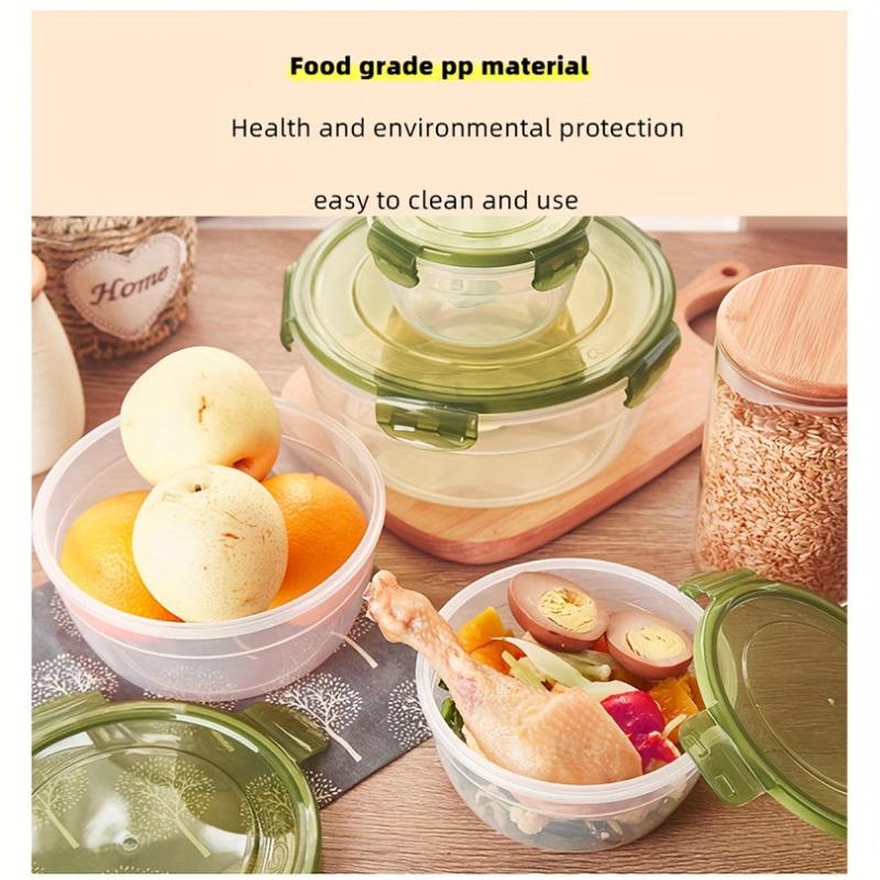 Kitchen Plastic Preservation Box Set - Food Storage Sealed Box