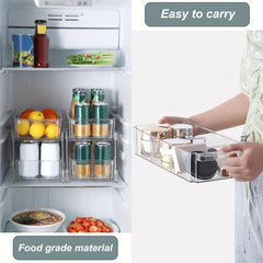 2 Tier Slide Out Clear Storage Container for Bathroom & Kitchen