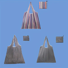 3pcs Eco Reusable Shopping Handbags Large Capacity Foldable Bag
