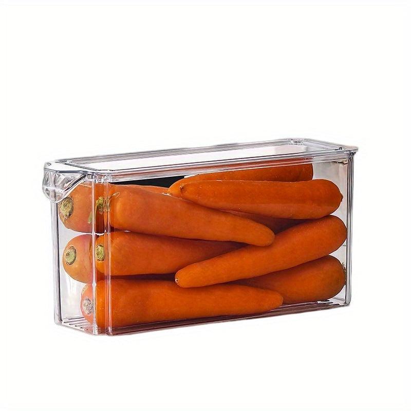 Plastic Refrigerator Storage Box with Lid for Fresh Keeping