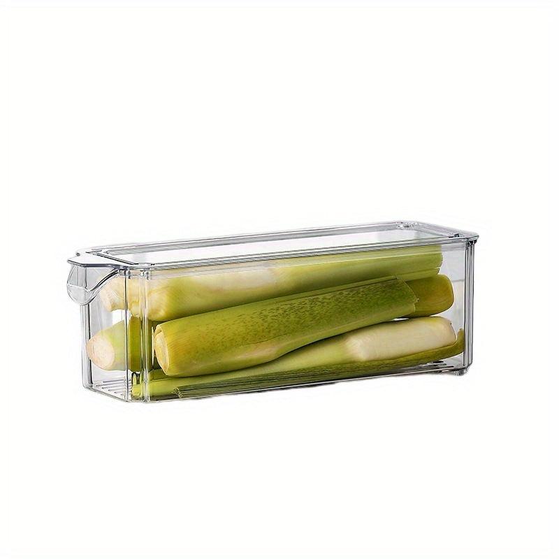 Plastic Refrigerator Storage Box with Lid for Fresh Keeping